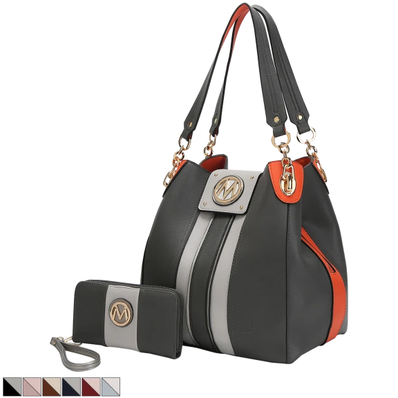 MKF Collection Mirtha Hobo Bag with Matching Wallet