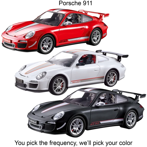 Braha Officially Licensed 1:24 Scale Porsche 911