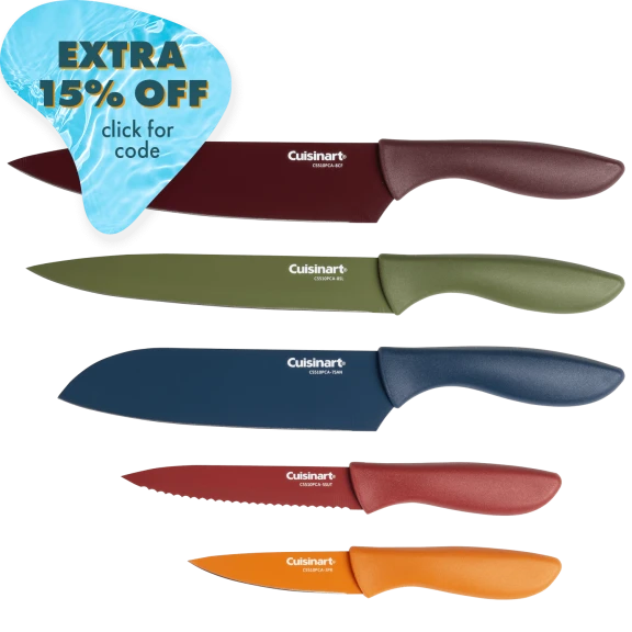 Cuisinart Advantage Autumn Morning 5-Piece Ceramic Coated Knife Set