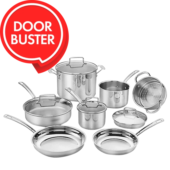 Cuisinart 11-Piece Chef's Classic Professional Stainless Cookware Set