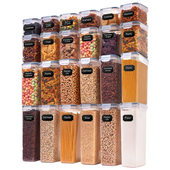 Cheer Collection 24-Piece Air Tight Food Storage Container