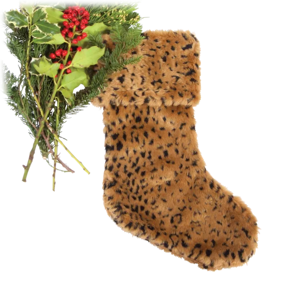 8 Oak Lane Faux Fur Stocking