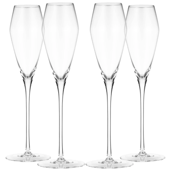 4-Piece: Berkware Curved Champagne Glass
