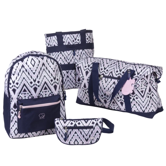 Ivory Ella by Conair 5-Piece Diamond Baggage Set