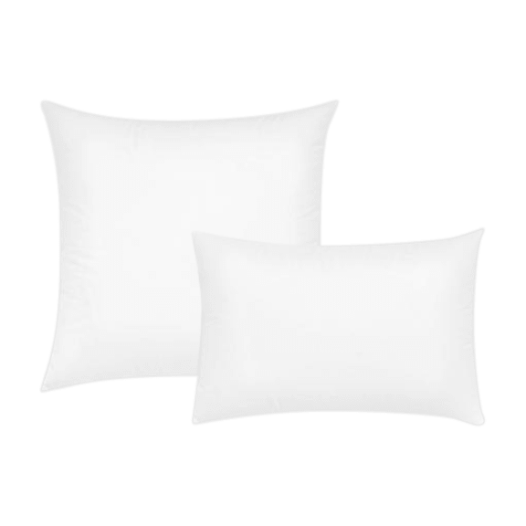 Threaded Feather/Down Insert for Decorative Pillows