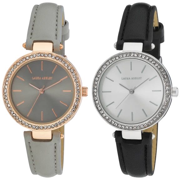 Laura Ashley T-Bar Stone Watch