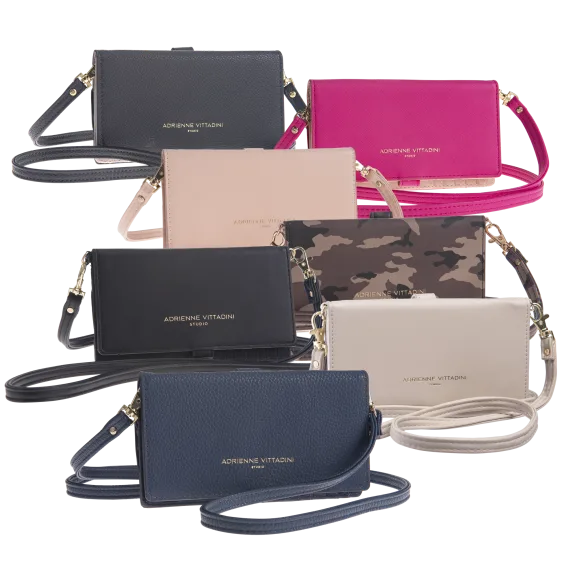 Adrienne Vittadini Charging Wallet w/ RFID Protection & Phone Pouch