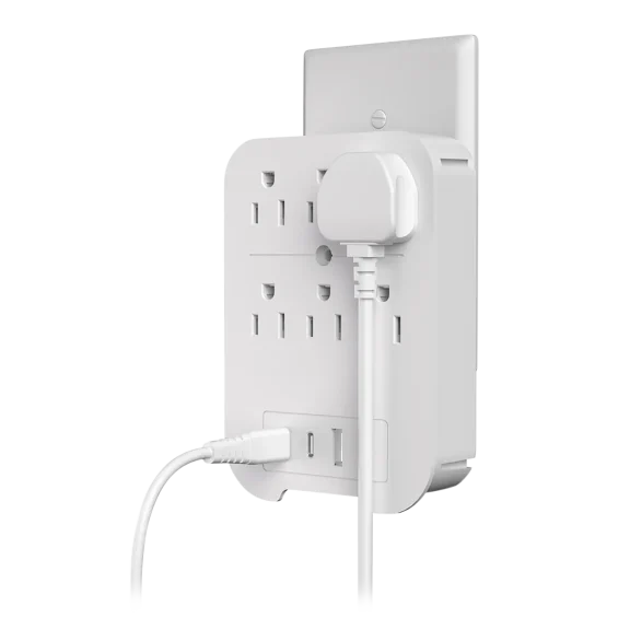 LAX Gadgets 6-Outlet with USB Ports Surge Protector