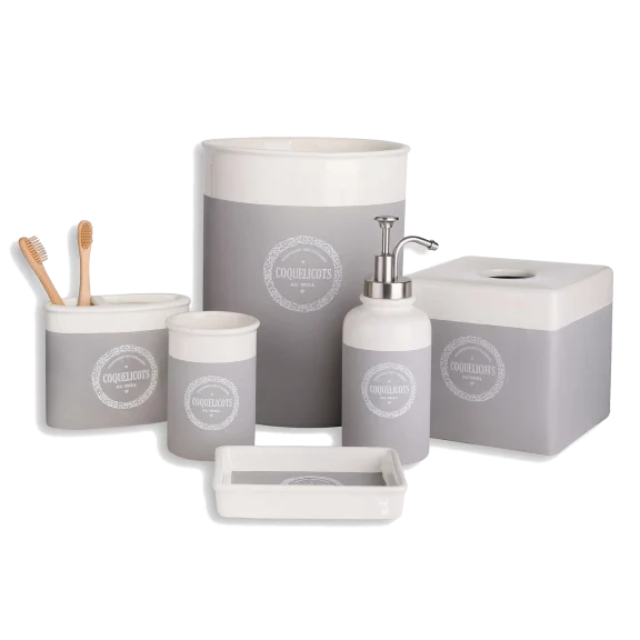 Coquelicots Ceramic Bath Ensemble