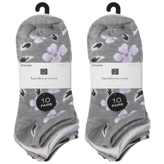 20-Pack: Laundry by Shelli Segal Ladies' Low Cut Socks