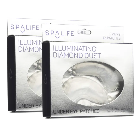 12-Pack: My SpaLife Illuminating Diamond Dust Under Eye Patches (24 Patches)