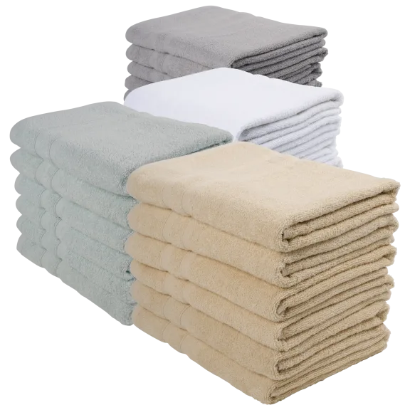 6-Pack: Simply Essential Cotton Bath Towels