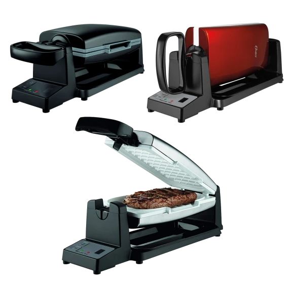 Oster 7-Minute Grill with DuraCeramic Coating and Digital Timer
