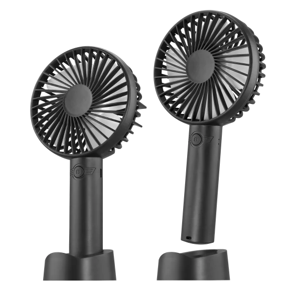 2-Pack: Fine Life Products Rechargeable Handheld USB Fan with Phone Stand
