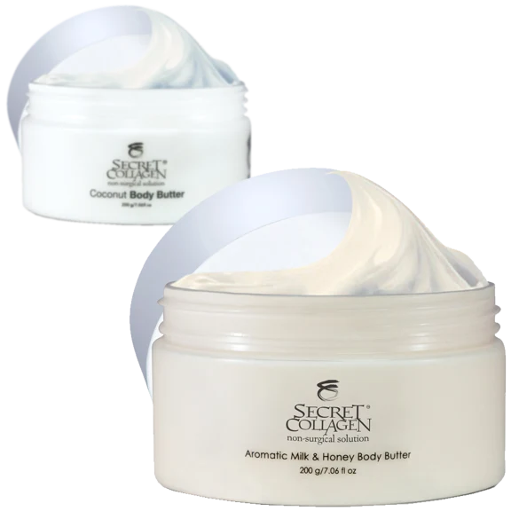 Aromatic Milk & Honey Body Butter With Coconut Body Butter By Secret Collagen