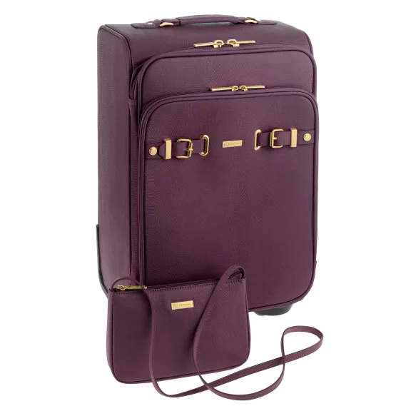 JM Christie City Collection Leather Carry-on Dresser w/ Matching Crossbody Bag