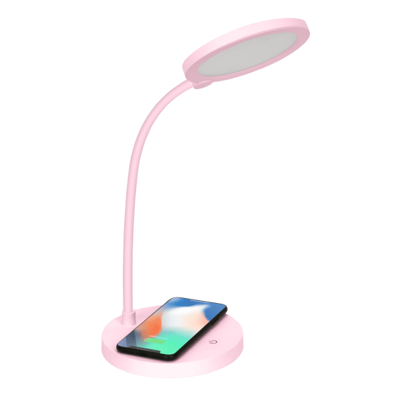 iHome LED Table Lamp with Flex Neck and Wireless Charger