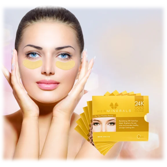 HerMinerals 24K Gold Eye Masks (12 Pairs)