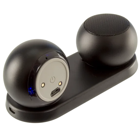 Sphereo True Wireless Stereo Bluetooth Speakers with Charging Base