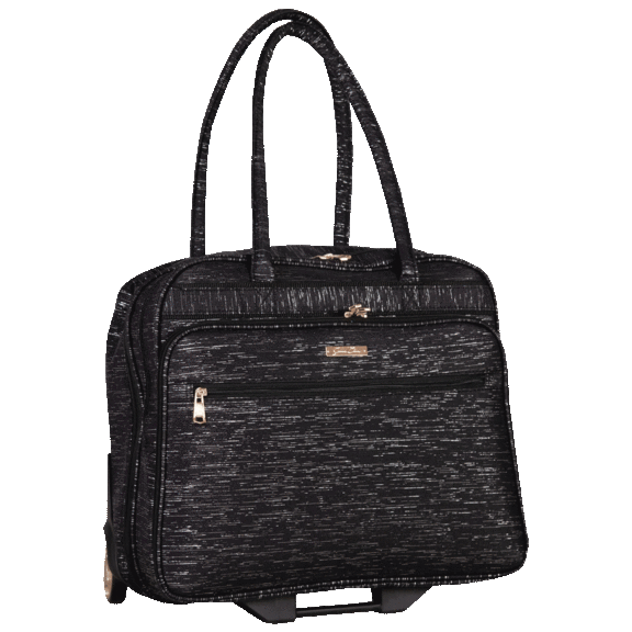 Jenni Chan Lightweight Metallic Wheeled Tote