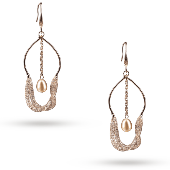 ROSE ATOLL COLLECTION Pearl & Swarovski Earrings