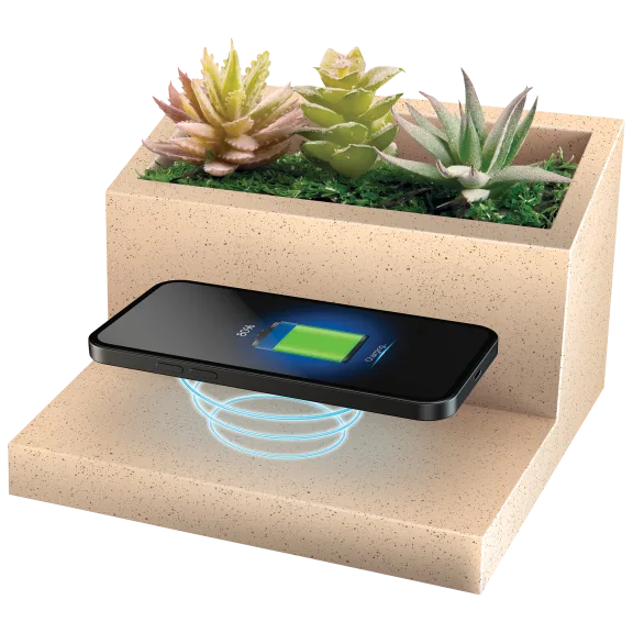 Lomi Succulent Wireless Charger with Qi-Certified Fast Charge