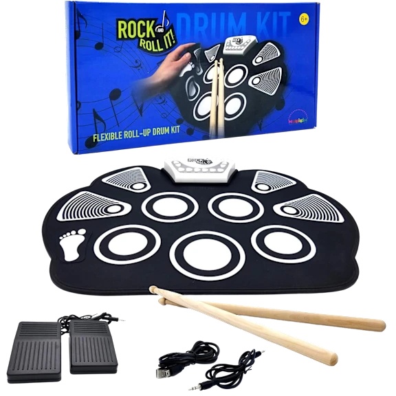The Roll-Up Electronic Drum Set