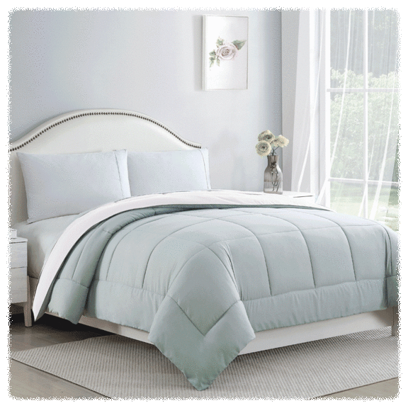 Bibb Home Reversible 2-Tone All Season Down Alternative Comforter