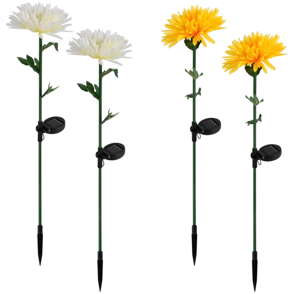2-Pack: Our Smart Solutions Solar Flower Stakes
