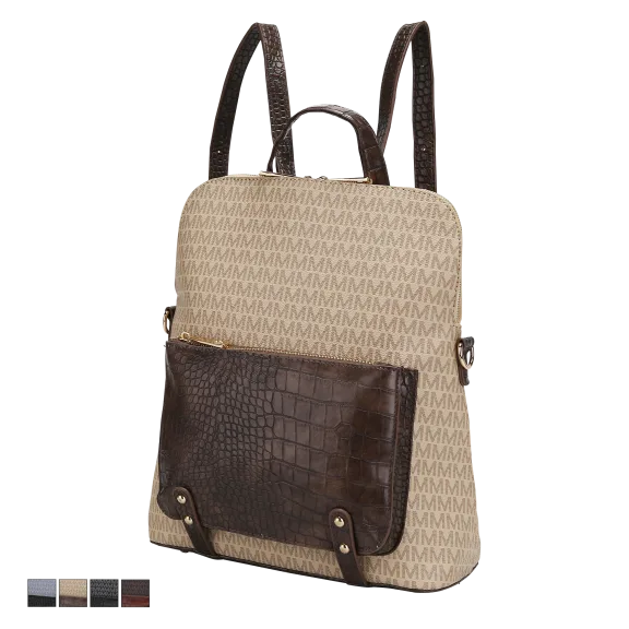 MKF Collection Rede Signature Backpack by Mia K