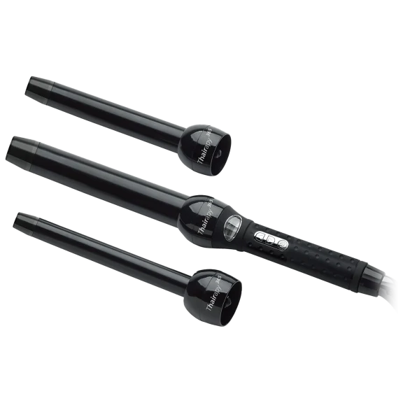 Thairapy365 Tri-Curl Clipless Curling Iron Set