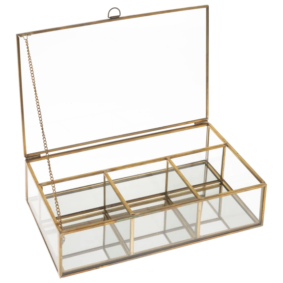 Roost Brass Divided Display Box