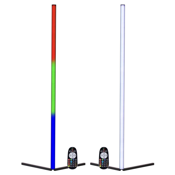 2-Pack: Modern 40W RGB LED Color Changing Smart Floor Lamps