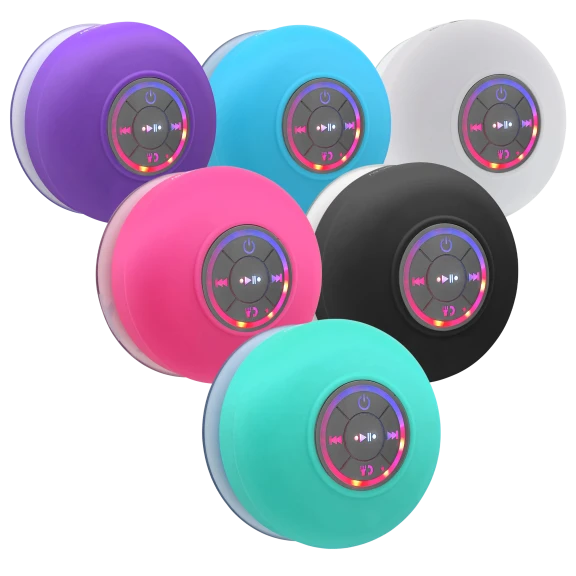 Tech Theory Illuminated Color Changing LED Shower Speaker