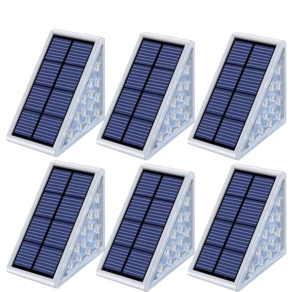 6-Pack: Infinite Basics Triangle Solar LED Step Lights