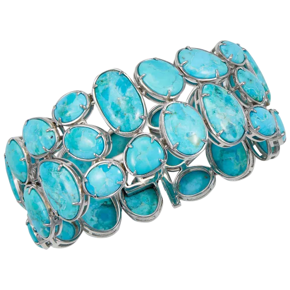 Savvy Cie Jewels Sterling Silver Turquoise Bracelet