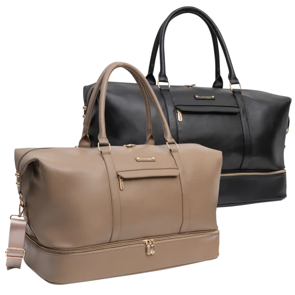 The Faux Vachetta Weekender With Drop-Bottom Storage