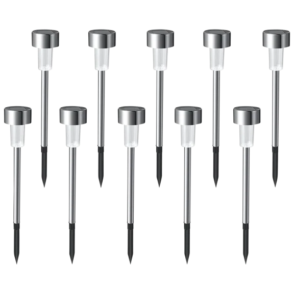 10-Pack: Dartwood Solar Pathway LED Lights