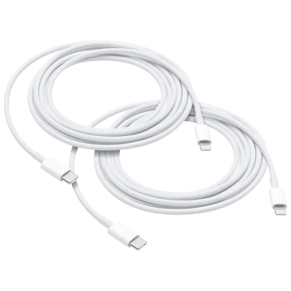 2-Pack: Apple 3ft USB-C to Lightning Cables
