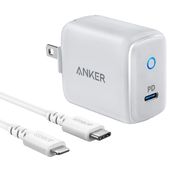 Anker PowerPort PD 1 Wall Charger with USB-C to Lightning Cable