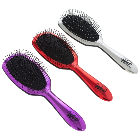 3-Pack: Wet Brush Pro Epic Deluxe Super Chrome Detangler