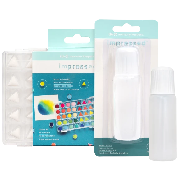 We R 20pc Sponge Dauber Set in Case + 2 Dauber Bottles