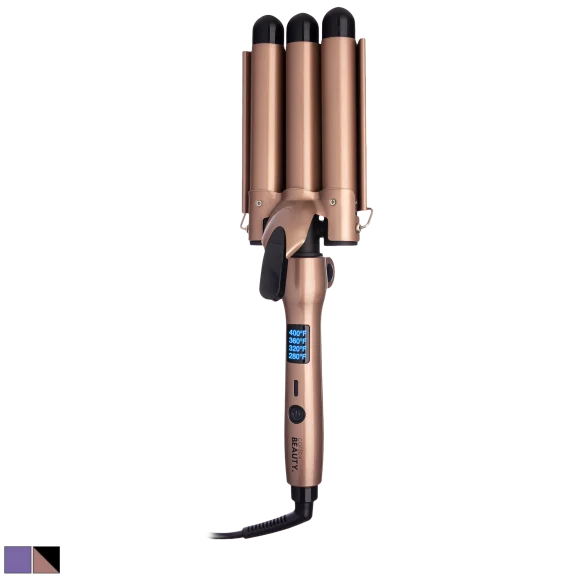 Cortex Beauty Digital and Foldable 1" Three Barrel Waver