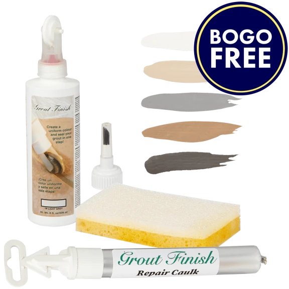 BOGO FREE: Grout Finish Bundle with Repair Caulk and Grout Sealer