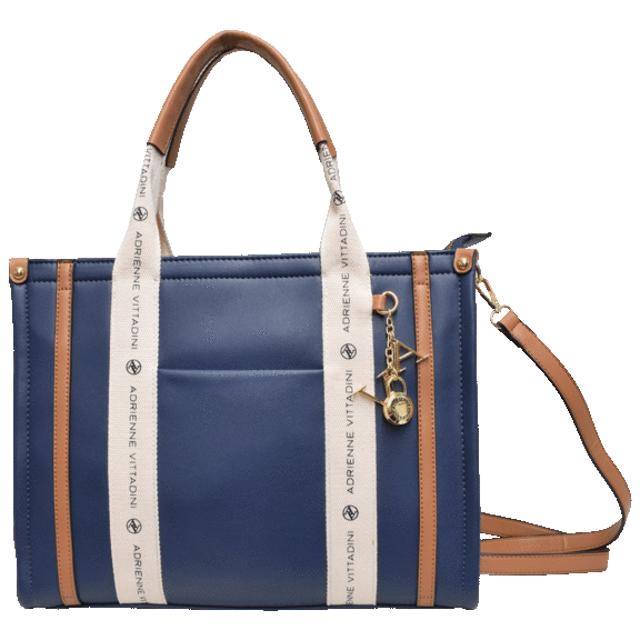 Adrienne Vittadini Montauk Tote with AV Charm
