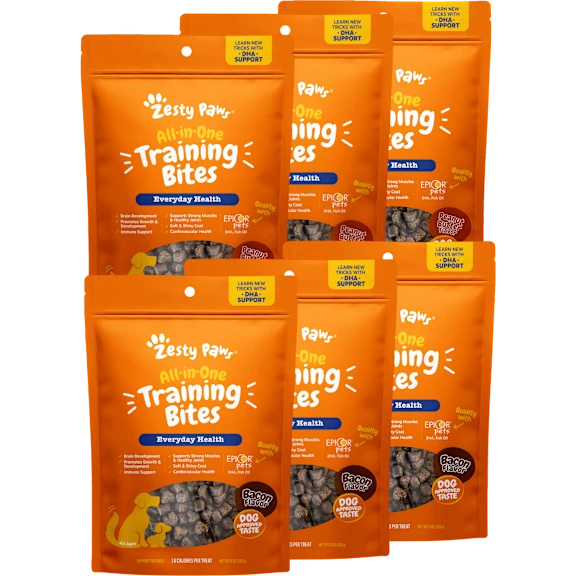6-Pack: Zesty Paws All-in-One Training Bites