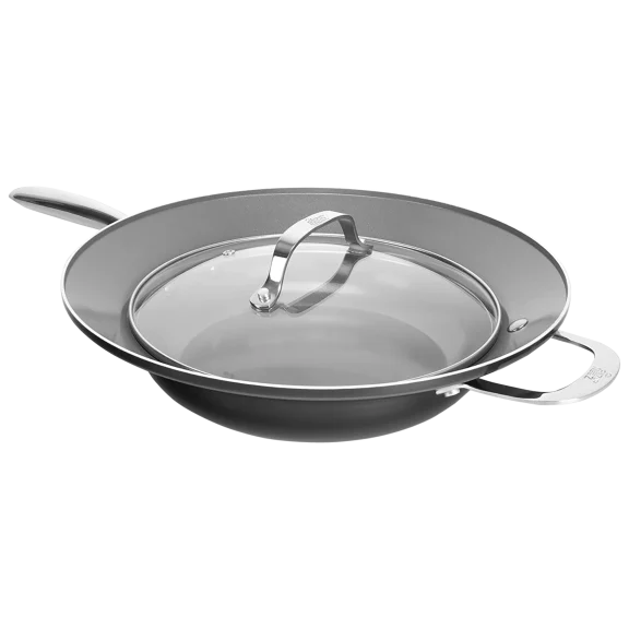 Fusionware 9.5" Skillet With Lid and Colander/Strainer