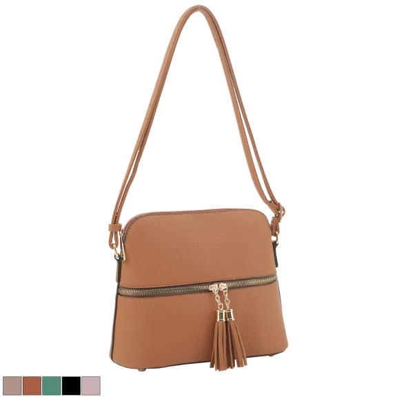 Malibu Skye Crossbody with Zipper Tassel