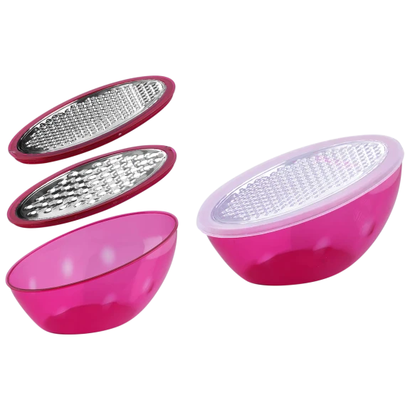 Titan Food Storage Cheese Graters & Lemon Zester With Container & Lid