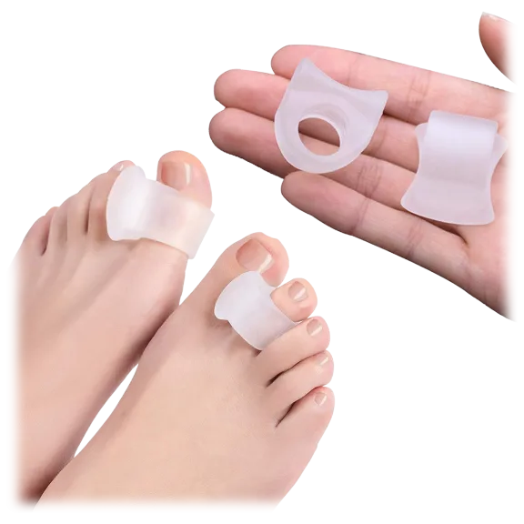 4-Pack: Extreme Fit Silicone Gel Toe Separators and Bunion Correctors